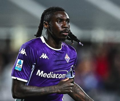 Pemain Fiorentina Moise Kean